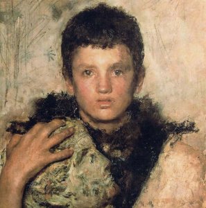 Lo scugnizzo, in una tela di Antonio Mancini, LAia, Rijksmuseum Mesdag. - Archivio BPP